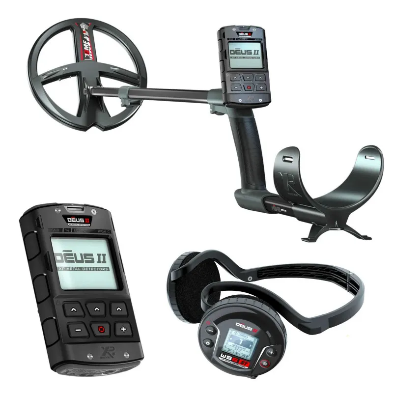 XP DEUS II 28 FMF RC WS6 ST Komplettset – 28 cm FMF-Spule, RC-Fernbedienung und WS6 ST Stereo-Kopfhörer